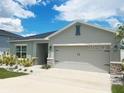Attractive one-story home featuring a two-car garage and manicured lawn, blending style with a welcoming feel at 591 Black Eagle Dr, Groveland, FL 34736