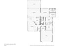 Floorplan featuring a kitchen, living room, bedrooms, bathrooms, lanai, and garage layout at 1011 Dundee Cir, Leesburg, FL 34788