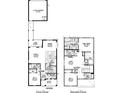 Detailed floor plan showcasing the layout of the two-car garage, lanai, and second-floor primary suite at 515210 Waypointe Blvd, Apopka, FL 32712