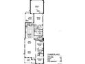 Detailed floorplan showing layout with dimensions for the Cumberland model, including garage, kitchen, lanai, and bedrooms at 10061 Dulbecco St, Orlando, FL 32827