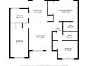 Detailed floor plan of the home, showcasing layout including bedrooms, bathrooms, and living areas at 1726 Tropical Ct, Tavares, FL 32778