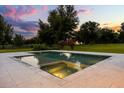 Backyard pool and spa surrounded by green landscape perfect for relaxation and recreation at 6031 Dora Dr, Mount Dora, FL 32757