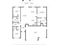Detailed floor plan showcasing the layout with labeled rooms and dimensions for the entire house at 9945 Sw 55Th Avenue Rd, Ocala, FL 34476