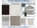 Selections featuring cabinets, countertops, exterior scheme, wall tile, flooring, and interior paint at 2429 Leeds St, Haines City, FL 33844