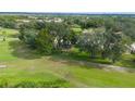 Expansive backyard featuring mature trees providing ample shade and privacy at 202 Golf Aire Blvd, Winter Haven, FL 33884