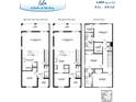 Detailed floor plan showcasing the layout of this three-bedroom, 2.5-bath home at 305 Wharf Way, Winter Haven, FL 33881