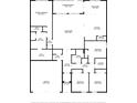 Detailed floor plan showcasing the layout of the home, including room dimensions at 1655 Laurel Oaks Dr, Bartow, FL 33830