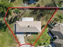 Aerial view of single-story house and large lot at 7101 Scenic Pl, Lakeland, FL 33810
