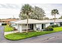 Aerial view of a house showing the backyard and driveway at 726 Erie Ct, Lakeland, FL 33803