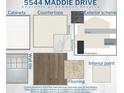 Image showing the available colors and finishes for the Amaryllis home at 5544 Maddie Dr, Haines City, FL 33844