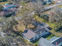 Aerial view of the property showing the house and large backyard at 702 Nw 1St Ave, Mulberry, FL 33860