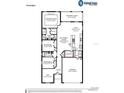 Home plan showcasing the layout and dimensions of each room at 7617 Sw 108Th St, Ocala, FL 34480