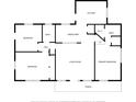 Detailed floor plan showcasing the layout of the home including the kitchen, bedrooms, and living areas at 2305 State Road 33 Hwy, Clermont, FL 34714