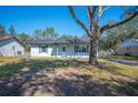 Charming single-story home with a brick exterior, well-maintained lawn, and complementary blue shutters at 2926 Delrose N Dr, Lakeland, FL 33805