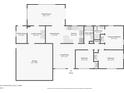 Detailed floor plan showcasing the layout of the home, including the bedrooms, bathrooms, and living areas at 144 Lowell Rd, Winter Haven, FL 33884