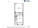 Detailed floor plan showcasing the layout of the home, including the garage, kitchen, cafe, and gathering room at 5751 Freshwater Canyon Dr, St Cloud, FL 34771