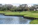 Scenic view of the community golf course, with lush green fairways next to a lake at 7104 Lake Eaglebrooke Way, Lakeland, FL 33813