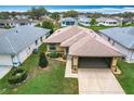 A bird's eye view of the home and the neighborhood surrounding it at 2206 Silver Lakes N Dr, Lakeland, FL 33810