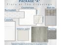 Designer package showcases backsplash, countertops, tile, paint, cabinets, and flooring options at 5750 Anders Way, St Cloud, FL 34771