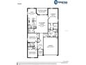 Detailed floor plan showcasing the layout of this home at 1327 Mottled Duck Ln, Lakeland, FL 33811