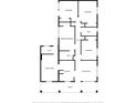 Home floor plan showing layout of the kitchen, bedrooms, bathrooms, and living areas at 1714 2Nd Ne St, Winter Haven, FL 33881