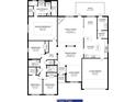 Detailed floor plan showcasing the layout of the home with labeled rooms and dimensions at 4322 Juliana Lake Dr, Auburndale, FL 33823