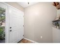 Bright foyer with neutral walls, tile flooring, and a view of the lush exterior at 6506 Sedgeford Dr, Lakeland, FL 33811