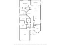 Floor plan showing the layout of the home, including the primary bedroom, living room, kitchen, and garage at 1167 Stoney Creek Blvd, Lakeland, FL 33811