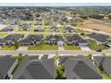 Aerial view of a well-planned community featuring modern homes with spacious yards at 6627 Ridgemont Rd, Lakeland, FL 33813