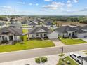 Aerial view of the home showcasing its prime location within a residential neighborhood at 6627 Ridgemont Rd, Lakeland, FL 33813