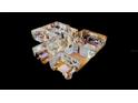 Detailed 3D floor plan showcasing the layout of the entire home and all rooms at 1195 E George St, Bartow, FL 33830