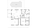 Detailed floor plan showcasing layout of bedrooms, living areas, kitchen, and outdoor spaces like a pool and patio at 2103 Sylvester Ct, Lakeland, FL 33803