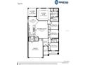 Detailed floor plan showcasing the layout with multiple bedrooms, open concept living, and a lanai at 1009 Aruba Ave, Mulberry, FL 33860