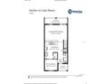 First floor layout of home with flex space, kitchen, gathering room, and lanai at 230 Turtle Bay Ave, Winter Haven, FL 33881