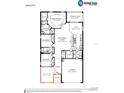 Open-concept floor plan featuring a spacious kitchen, gathering room, Owner's Suite, and Den/Office at 1368 Melrose St, Lake Alfred, FL 33850