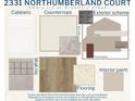 Aesthetic home design selections include cabinets, countertops, flooring, paint, and wall tile selections at 2331 Northumberland Ct, Haines City, FL 33844