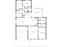 Detailed floor plan showcasing the layout with bedrooms, bathrooms, kitchen, living room, and garage at 5733 Oakwood Knoll Dr, Lakeland, FL 33811