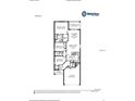 A detailed floor plan showcases the layout of the home, including the kitchen, bedrooms, and living spaces at 2331 Northumberland Ct, Haines City, FL 33844