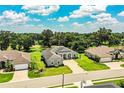 Attractive single-story home with paver driveway, landscaped yard, and classic architectural details at 3176 Pearly Dr, Lakeland, FL 33812