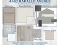 Designer home selections: cabinets, countertops, exterior scheme, flooring, interior paint, and wall tile at 4482 Rapallo Ave, Winter Haven, FL 33884