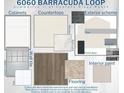 Selections for designer homes feature cabinets, countertops, tile, paint, and flooring at 6060 Barracuda Loop, Wimauma, FL 33598