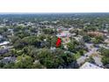 Aerial view of the neighborhood showing mature trees at 645 E Church St, Bartow, FL 33830