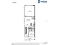 First floor layout featuring a garage, gathering room, cafe, kitchen, den, and porch at 470 Windy Willow Way, St Cloud, FL 34771