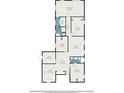Detailed floor plan showcasing the layout of the home with labeled rooms and dimensions at 113 Patrick Henry Rd, Bartow, FL 33830