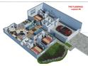 Layout of the home with multiple bedrooms, living spaces, kitchen, dining area, and garage at 5987 Teal Trl, Lakeland, FL 33809