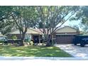 Beautiful single-story home with a large driveway and a lush front yard at 6342 Butternut Dr, Lakeland, FL 33813