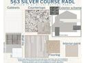 Selection of designer features to choose for a new home including, cabinets, countertops, flooring, wall tiles and paint at 563 Silver Course Radl, Ocala, FL 34472