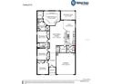 Detailed floor plan showcasing the layout of this home, including the kitchen, bedrooms, and gathering room at 569 Silver Course Radl, Ocala, FL 34472