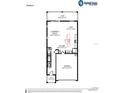 First floor plan showcasing the gathering room, kitchen, cafe, lanai and garage at 827 Cypress Creek Run, St Cloud, FL 34771