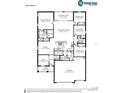 Summerlyn II floor plan showcasing the layout of the home, including 4 bedrooms and covered lanai at 848 Cypress Creek Run, St Cloud, FL 34771